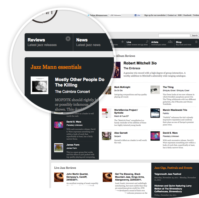 The Jazz Mann website